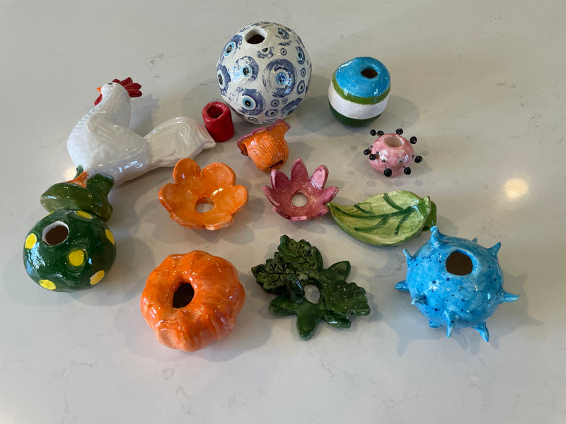 ART- Pottery Garden Totem pole 26" tall