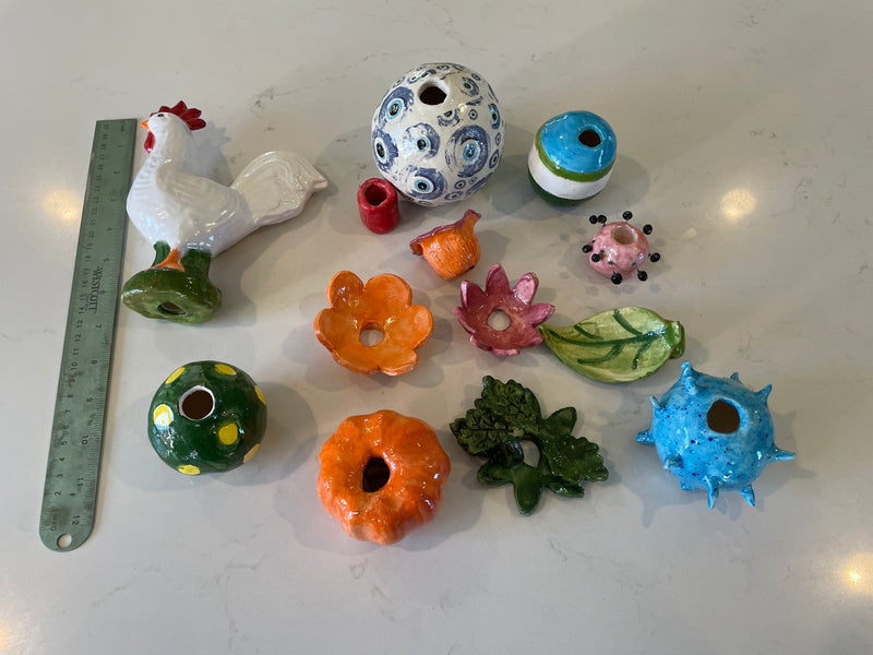 ART- Pottery Garden Totem pole 26" tall