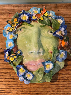 ART- Green Goddess garden mask