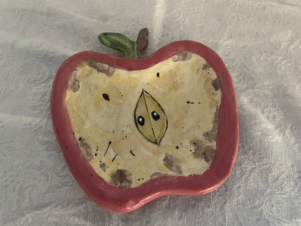 Art- Apple Plate Red